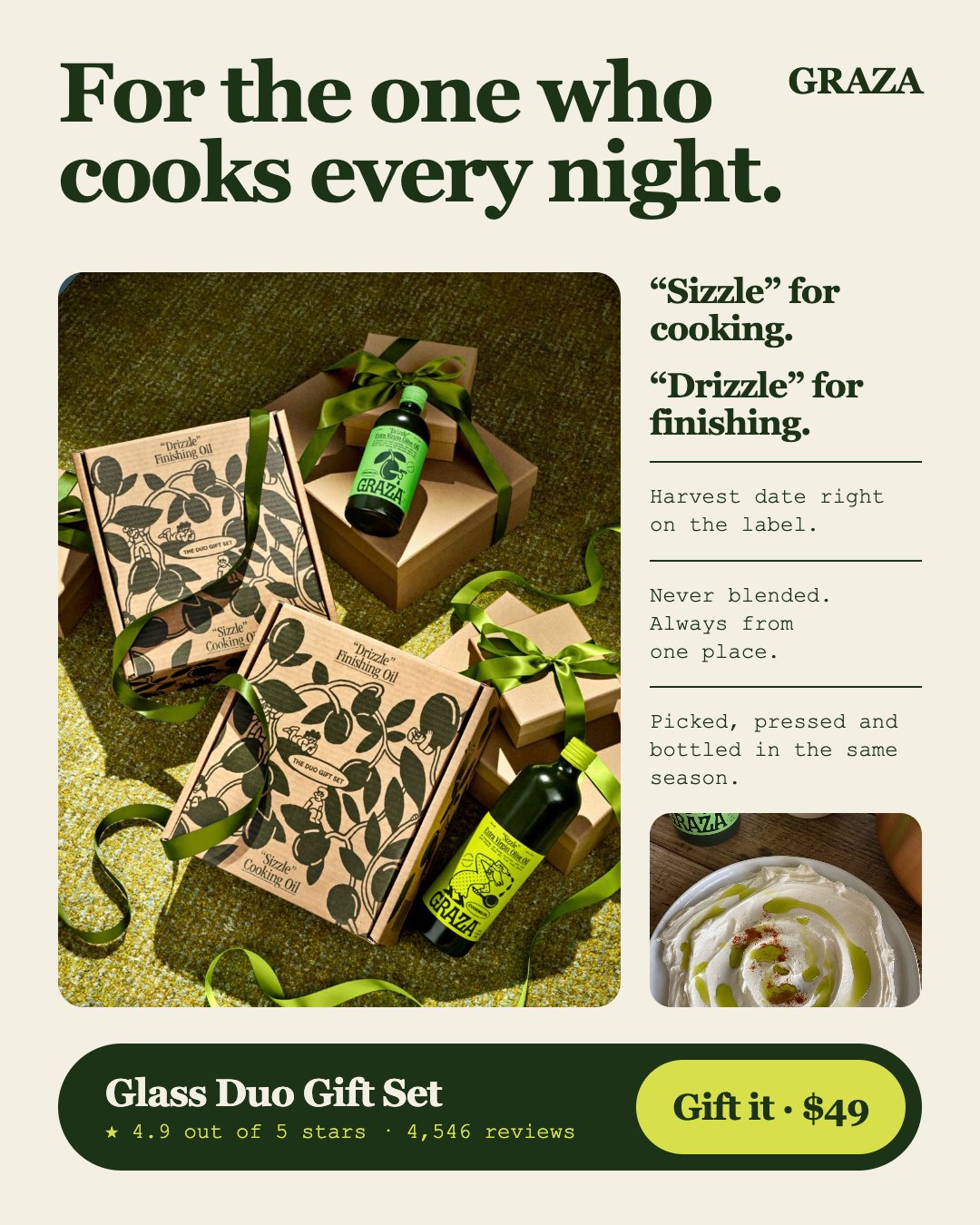 For the one who cooks every night: the Glass Duo Gift Set